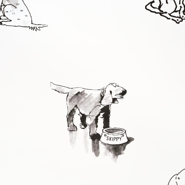 Good Dogs Everywhere Peel-and-Stick Wallpaper Black & White The New Yorker Collection – Schumacher 5016300