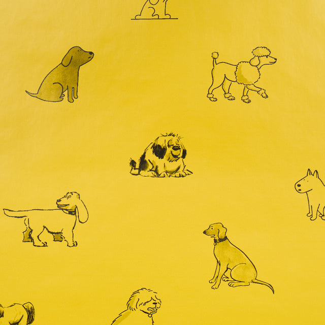 Good Dogs Everywhere Taxi-Cab Yellow by Schumacher The New Yorker Peel-and-Stick Wallpaper – 5016301