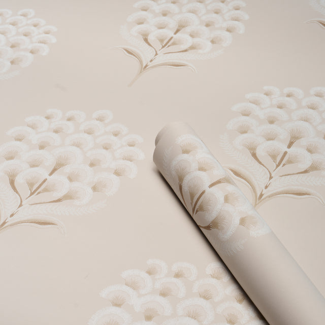 Aurelia Limestone by Schumacher Large-Scale Botanical Wallpaper – Schumacher 5016340