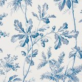 Brantwood Vine Porcelain by Schumacher Botanical Wallpaper – Schumacher 5016351