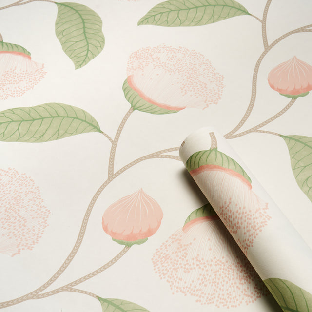 Celinda Blush Botanical Floral Wallpaper by Schumacher – 5016360