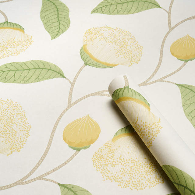 Celinda Citrus by Schumacher Large-Scale Floral Wallpaper – Schumacher 5016362