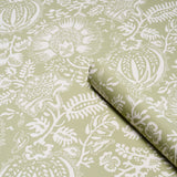 Pomegranate Print Moss by Schumacher Botanical Surface-Printed Wallpaper – Schumacher 5016371