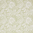 Pomegranate Print Moss wallpaper by Schumacher, a lively medium-scale botanical surface-printed design in green and white.