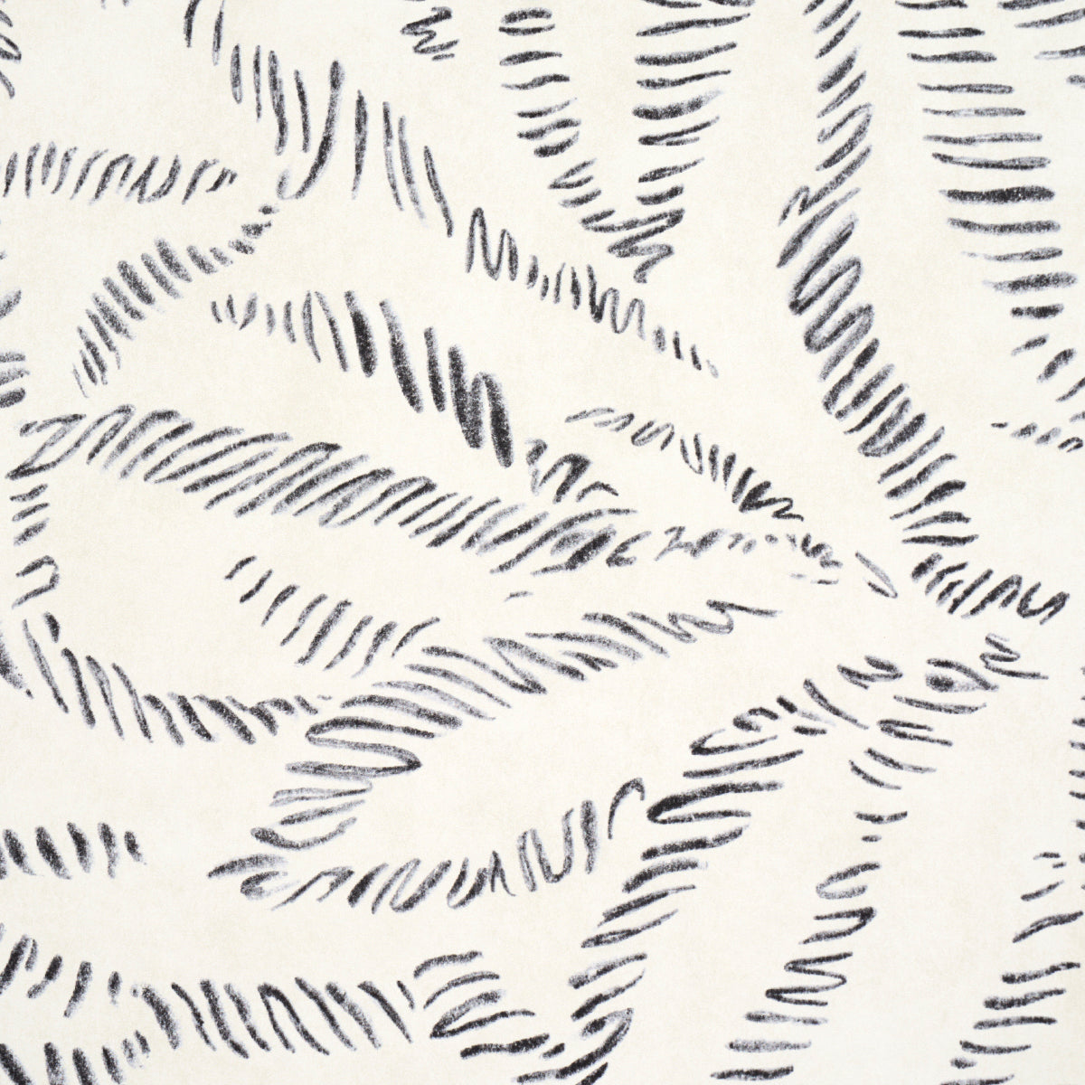 Leaf Bloom Charcoal by Schumacher Modern Organic Wallpaper – Schumacher 5016390