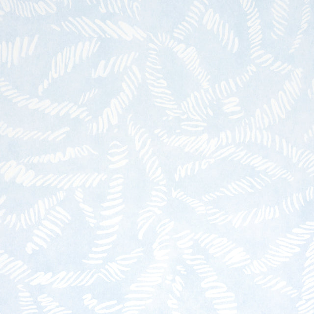 Leaf Bloom Sky by Schumacher Modern Graphic Leaf Wallpaper – Schumacher 5016391