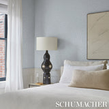 Leaf Bloom Sky by Schumacher Modern Graphic Leaf Wallpaper – Schumacher 5016391