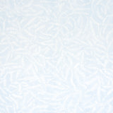 Leaf Bloom Sky wallpaper by Schumacher features a graphic, textural leaf pattern in a soft blue colorway, ideal for modern and transitional interiors.