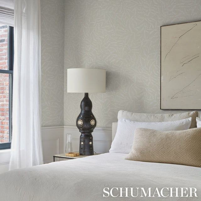 Leaf Bloom Neutral by Schumacher Design Lab Modern Organic Wallpaper – Schumacher 5016392