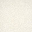 Leaf Bloom wallpaper in a neutral colorway with a graphic, feathery pattern, styled in modern interiors.