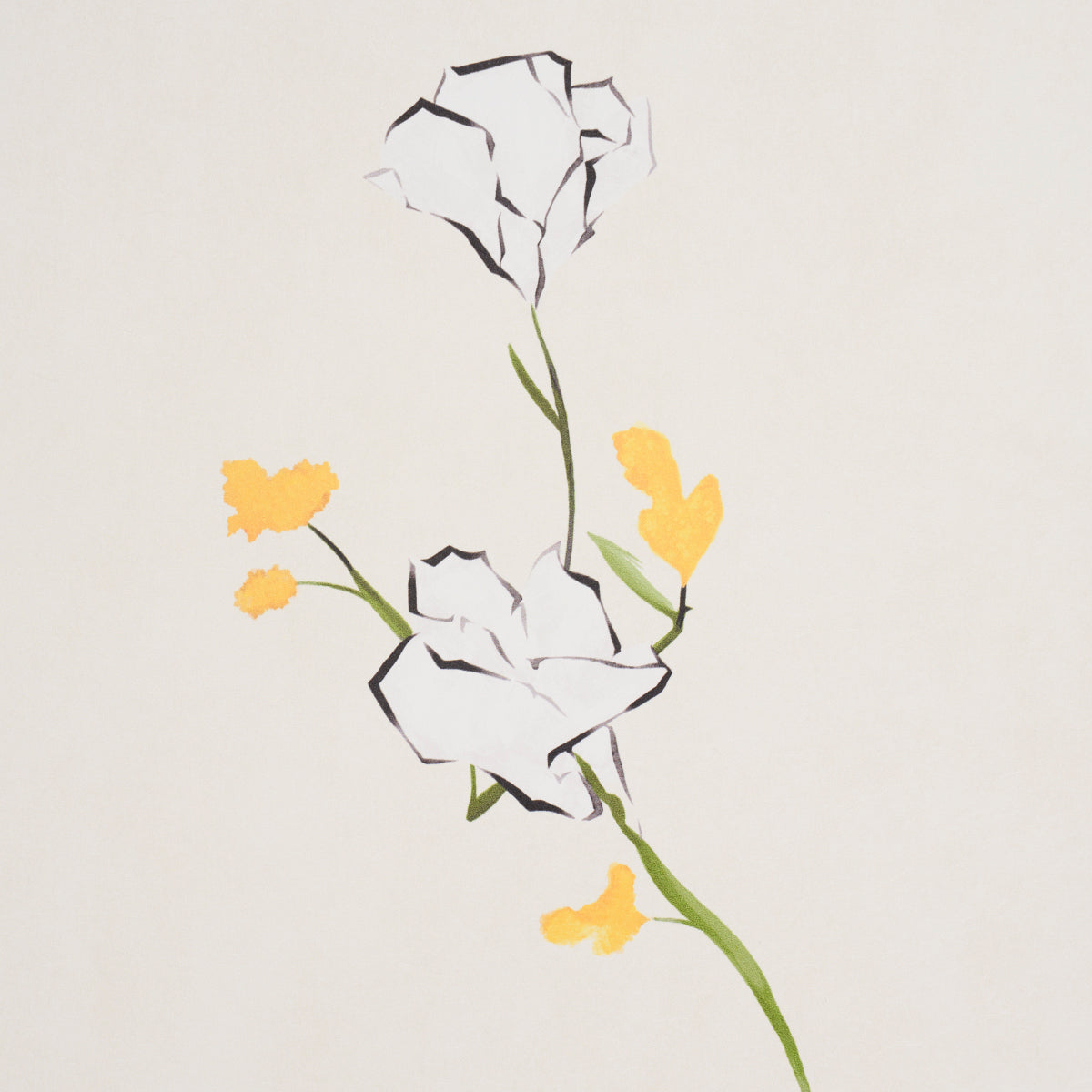Alex's Floral Daffodil by Schumacher Painterly Floral Wallpaper – Schumacher 5016400