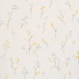 Alex's Floral wallpaper in Daffodil by Schumacher, featuring painterly yellow and white flowers on a light background.
