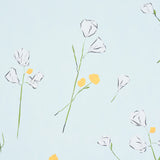Alex's Floral Mist Blue by Schumacher Painterly Floral Wallpaper – Schumacher 5016401