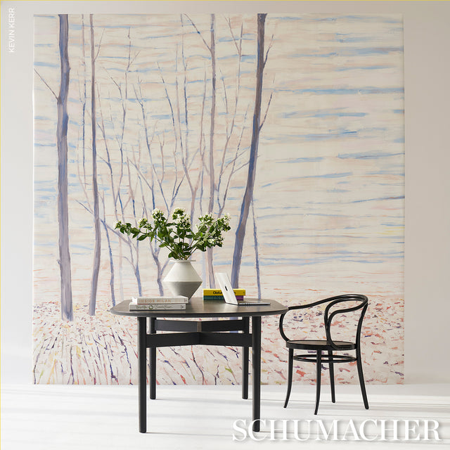 Acanthus Forest Panel Set Cool Multi by Schumacher Scenic Contemporary Wallpaper Mural – Schumacher 5016410