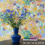 Frank's Garden Botanical Wallpaper in Yellows by Schumacher Design Lab – Schumacher 5016420