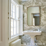 Western Toile Stone by Schumacher Traditional Toile Animal Wallpaper – Schumacher 5016442