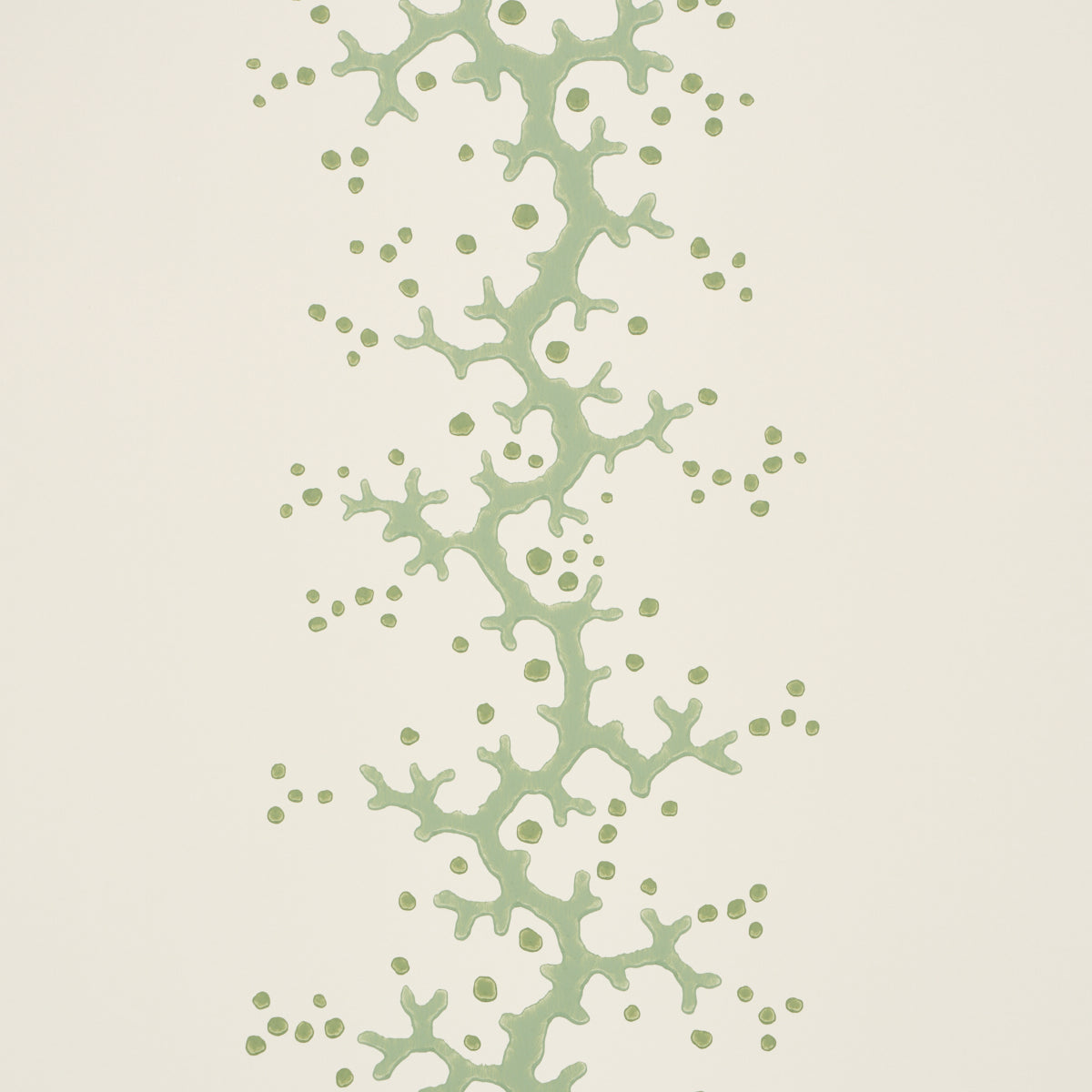 Coral Stripe Green by Schumacher Elegant Nature Stripe Wallpaper – Schumacher 5016452