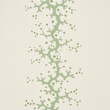 Coral Stripe Green by Schumacher Elegant Nature Stripe Wallpaper – Schumacher 5016452