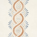 Leonidis Stripe Saffron by Schumacher Hand-Painted Ogee Stripe Wallpaper – Schumacher 5016462