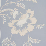 Bell Flowers Light Blue Floral Stripe Wallpaper – Schumacher 5016490