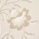 Bell Flowers Neutral Floral Stripe Wallpaper – Schumacher 5016492
