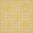 Georgette Trellis wallpaper in Buttercup by Schumacher, featuring a geometric lattice pattern in yellow and white.
