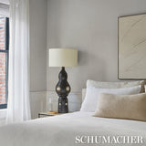Hand Combed Triangles White by Schumacher Modern Geometric Wallpaper – Schumacher 5016521