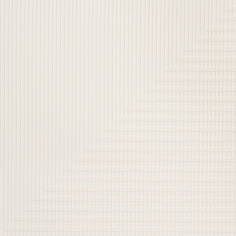 Hand Combed Triangles modern geometric white wallpaper with hand-raked ink texture by Schumacher