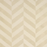 Staggered Chevron Sisal wallpaper in ivory by Schumacher, featuring a large-scale chevron pattern with a two-tone stripe effect and textural finish.