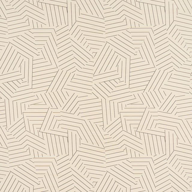 Deconstructed Stripe Sisal wallpaper by Schumacher, designed by Miles Redd, featuring a black geometric stripe pattern on a textured sisal background.