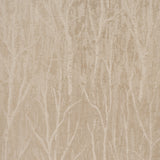 Komorebi Golden Hour wallpaper by Schumacher featuring a shimmering arboreal pattern in a textural metallic weave.