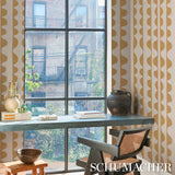 Drift Hand Print Ginger by Schumacher Modern Hand-Printed Wallpaper – 5016621