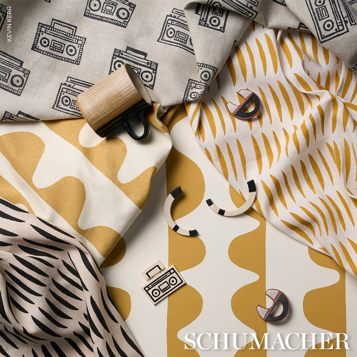 Drift Hand Print Ginger by Schumacher Modern Hand-Printed Wallpaper – 5016621