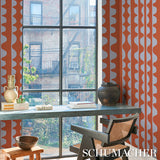 DRIFT Currant by Schumacher Modern Wavy Stripe Wallpaper – Schumacher 5016622