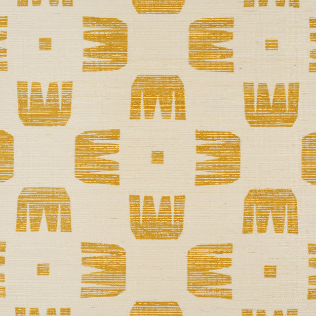 Raze Sisal Maize by Hadiya Williams Modern Checkerboard Sisal Wallpaper – Schumacher 5016630