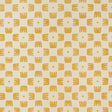Raze Sisal wallpaper in Maize by Hadiya Williams for Schumacher, featuring a modern checkerboard pattern with comb shapes in yellow on a textured background.
