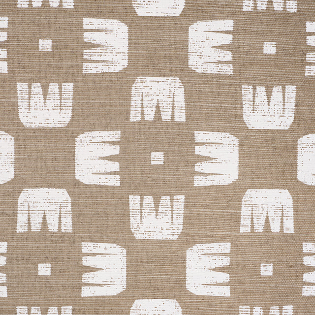 Raze Sisal Dust by Hadiya Williams Modern Checkerboard Sisal Wallpaper – Schumacher 5016631