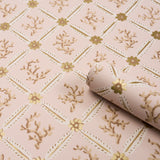 Corail Leaf Trellis Blush by Timothy Corrigan Botanical Trellis Wallpaper – Schumacher 5016642