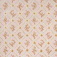 Corail Leaf Trellis wallpaper in blush by Timothy Corrigan for Schumacher, featuring a delicate coral and floral trellis pattern with metallic accents.
