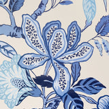 Huntington Gardens Bleu Marine by Schumacher Timothy Corrigan Botanical Wallpaper – Schumacher 5016660