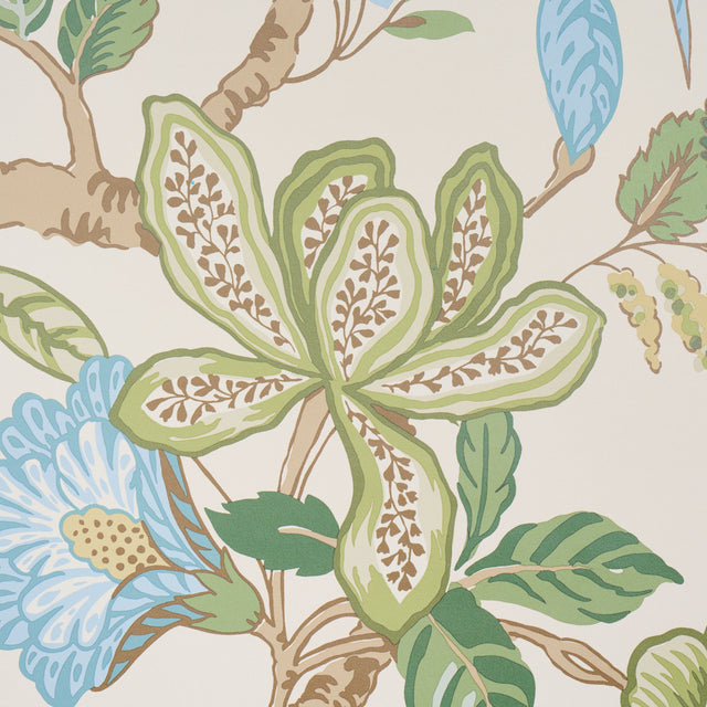 Huntington Gardens Paradis by Timothy Corrigan Botanical Wallpaper – Schumacher 5016662