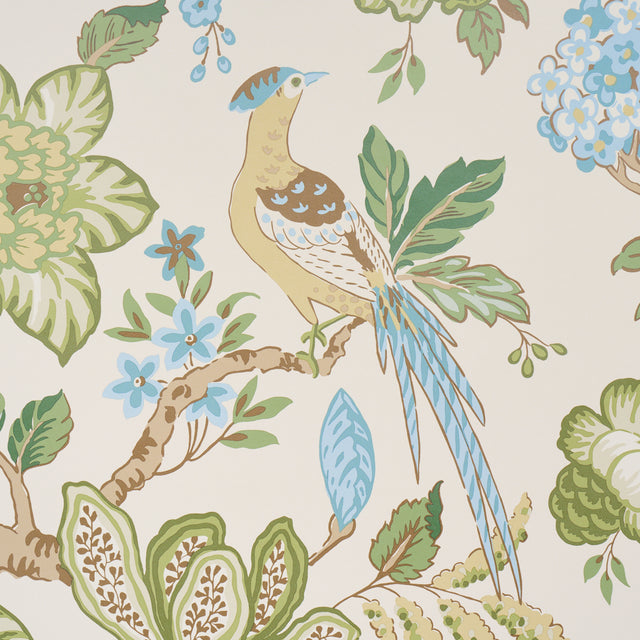 Huntington Gardens Paradis by Timothy Corrigan Botanical Wallpaper – Schumacher 5016662