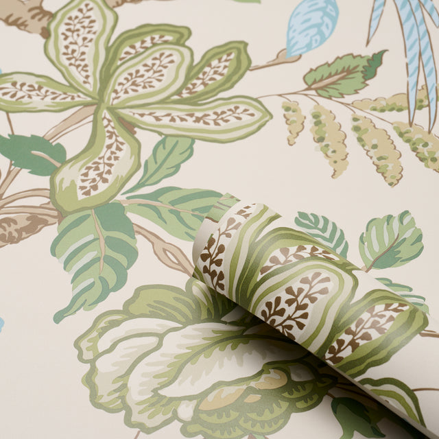 Huntington Gardens Paradis by Timothy Corrigan Botanical Wallpaper – Schumacher 5016662