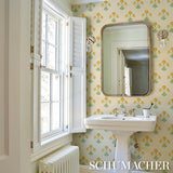 Saranda Flower Sisal Marigold by Schumacher Painterly Floral Wallpaper – Schumacher 5016670