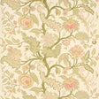 Sinhala Sisal wallpaper in pink and green, featuring a traditional tree of life floral pattern by Martyn Lawrence Bullard for Schumacher.