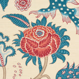 SINHALA SISAL Rouge & Indigo by Schumacher Traditional Tree of Life Wallpaper – Schumacher 5016691