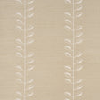 Geo Leaf Sisal wallpaper in bone and white, a hand-printed abstract botanical design on sisal with a linear stripe effect.