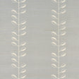 Geo Leaf Sisal wallpaper in Mineral & Ivory by Schumacher, featuring an abstract botanical leaf pattern on a textured sisal background.