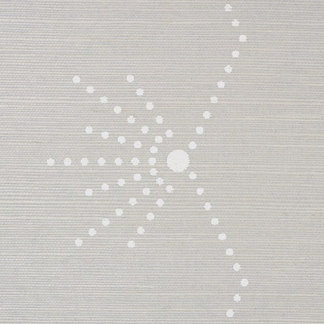 Royère Stripe Sisal Dove by Schumacher Art Deco Stripe Sisal Wallpaper – Schumacher 5016720