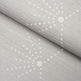 Royère Stripe Sisal Dove by Schumacher Art Deco Stripe Sisal Wallpaper – Schumacher 5016720